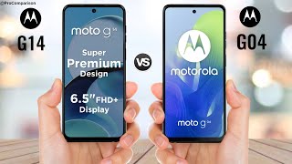 Moto G14 vs Moto G04  Price  Specs Comparison [upl. by Caralie]