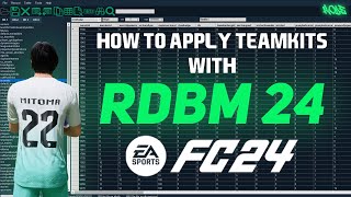 How To Apply Teamkits To Your Career Mode in FC 24  Tutorial [upl. by Anoyet406]