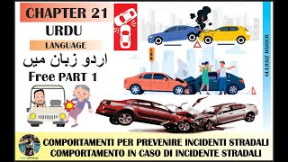 PATENTE B CHAPTER 21 PART 1  ITALIAN PATENTE  URDU LANGUAGE  BY FRAZ OFFICIAL [upl. by Helbonnah]