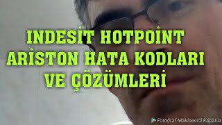 INDESİT HOTPOİNT ARİSTON HATA KODLARI VE ÇÖZÜMLERİ [upl. by Attenat]