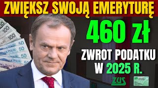 Uzyskaj zwrot podatku w wysokości 460 zł w 2025 r dla polskich seniorów Czy kwalifikujesz się [upl. by Ymmit]