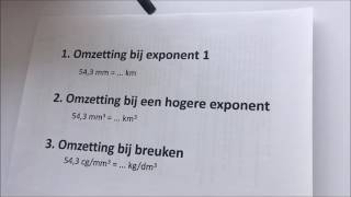 Omzetten van eenheden  inleiding 16 [upl. by Hedvige]