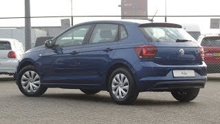 Volkswagen NEW Polo 2018 Comfortline Reef Blue Metallic Walk around amp inside detail [upl. by Casper66]