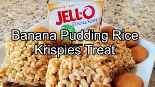 Banana Pudding Rice Krispies Treat [upl. by Ramoj]