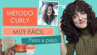 MÉTODO CURLY  EXPLICADO paso a paso PRODUCTOS y RUTINA FÁCIL RIZADO Y ONDULADO  Joana Patikas [upl. by Alyssa123]