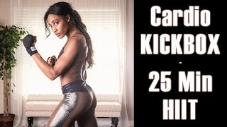 Slim Waist amp Sculpted Glutes Workout Cardio Kickboxing at Home HIIT 25 Minute Fitness to Burn Fat [upl. by Rebel811]