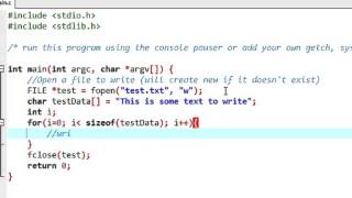 C Programming File operation Character Ouput fopen fclose putc [upl. by Cinimod500]