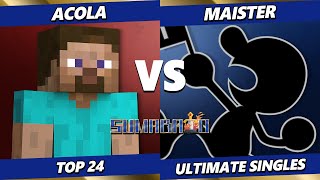 Sumabato 51  Acola Steve Vs Maister Game amp Watch Smash Ultimate  SSBU [upl. by Horlacher142]