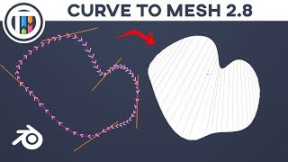 How to turn a Curve into a Mesh in Blender 28 [upl. by Lletnwahs]