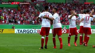 DFBPokal 1Hauptrunde Hallescher FC  1 FC Kaiserslautern  Die Zusammenfassung [upl. by Saisoj78]