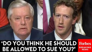 MUST WATCH Lindsey Graham Mercilessly Interrogates Mark Zuckerberg And Other Social Media Execs [upl. by Immat]