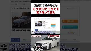 あのクラウンがかなり安くなってきた。今お買い得 automobile レクサス トヨタ [upl. by Gregrory758]