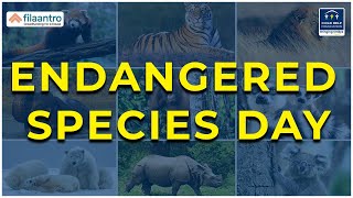 quotProtecting Our Planet Raising Awareness on Endangered Species Day 🌍🦁 EndangeredSpeciesDay [upl. by Nyvek]