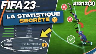 FIFA 23  LA STAT CACHÉE QUI CHANGE TOUT  paramètre secret 🤫 [upl. by Hsizan]