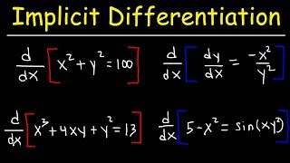 Implicit Differentiation [upl. by Asilem]