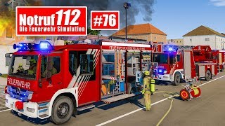 NOTRUF 112 76 HAUSBRAND  komplette Wasserversorgung aufbauen I FeuerwehrSimulation [upl. by Nobe]