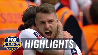 Aaron Ramsey gives Arsenal 21 lead  201617 FA Cup Final Highlights [upl. by Nawed]