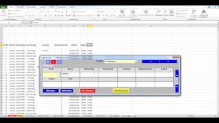 Datenbanken in Excel aus flexibler Eingabemaske mit Datentypen  Zuweisung erstellen Schichtplan [upl. by Malamud]