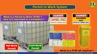 What is Work Permit System  Types of Permit To Work  Why PTW are necessary [upl. by Catharina468]