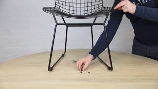 How to Assemble your Bertoia Inspired Replica Dining Chair from La Maison Chic [upl. by Zapot349]