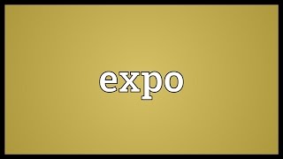 Expo Meaning [upl. by Cirtap975]