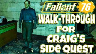 Fallout 76 Locating the Personal Effects for Craigs Quest [upl. by Islek]