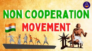 Non Cooperation Movement in Hindi  Non Cooperation Movement Class 10  noncooperationmovement [upl. by Gloriane]