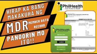 PHILHEALTH MDR Member Data Record PAANO MAKAKUHA ONLINE NGAYONG 2023 PANOORIN MO ITO [upl. by Rekab]