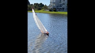 Launching a new RC J Class Yacht 04 08 2021 [upl. by Radford]