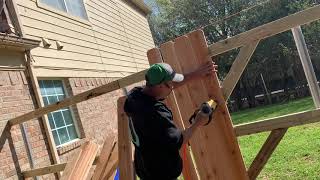 How to build a wood fence gatethe right way 2019 [upl. by Ramraj279]