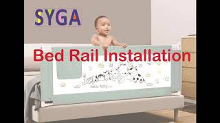 Bed Rail Installation Steps and Instructions  Bed Rail for Baby  Bed Rails for Toddler [upl. by Cassil]