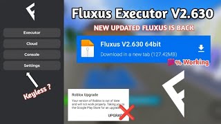 Download New Updated Fluxus V2630 amp How To Make Keyless Fluxus Tutorial  Latest Fluxus Executor [upl. by Madian278]