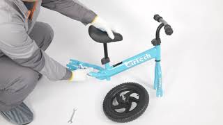 Birtech Kids Balance Bike Toddler Training Bicycle without pedal [upl. by Dibri]