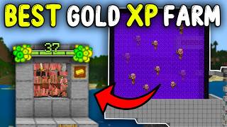 BEST GOLD XP Farm Minecraft Bedrock 121 1000 GOLD  H [upl. by Lered946]