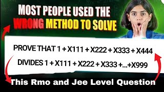 SOLVE THIS RMO QUESTION AND JEE QUESTION [upl. by Diena]