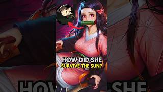 How Did Nezuko Survive the Sun 🌞 demonslayer [upl. by Vada]