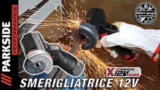 PARKSIDE PERFORMANCE Mini Smerigliatrice Angolare 12v Brushless [upl. by Lander]