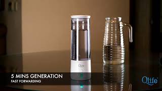 Qlife QCup Hydrogen Enriched Water Generator H2 Test [upl. by Harrietta]