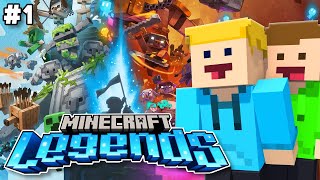 Spelar Minecrafts NYA Spel Minecraft Legends [upl. by Arraet]