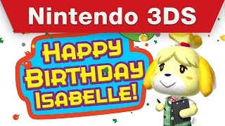 Nintendo 3DS  Miiverse Celebrates Isabelle’s Birthday [upl. by Sells]