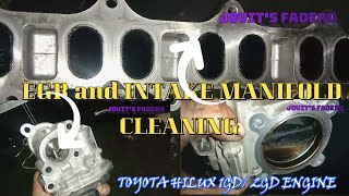 Toyota 1GD  2GD engine EGR and Intake Manifold Cleaning jovitsfadero mechanist toyota [upl. by Lebana]