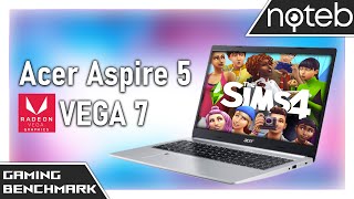 Acer Aspire 5 A51545  Sims 4 Gameplay Benchmark Ryzen 5 5500U RX VEGA 7 [upl. by Biernat570]