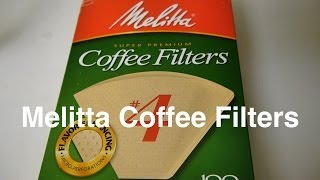 Melitta Coffee Filters in 4 Size Cone Unbleached Natural Brown Paper Filter For  Otaku Coffee [upl. by Sibeal]