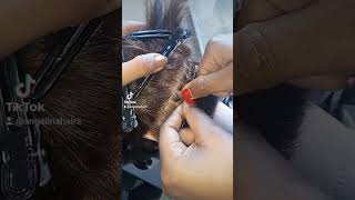 Microring extensiones hairstyle hairtok parrucchieriroma salondominicano salonlatinoroma [upl. by Jeremie]