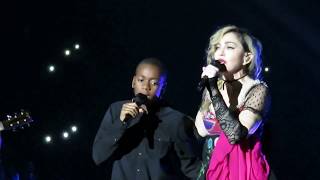 Madonna amp David Banda Like A Prayer live from Paris 10122015 [upl. by Amri987]