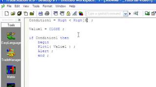 TradeStation EasyLanguage video tutorial from Markplexcom [upl. by Sasha970]