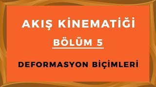 AKIŞKAN KİNEMATİĞİ 5 Deformasyon Biçimleri [upl. by Edora]