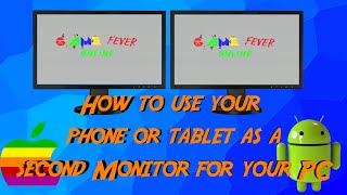 How to Use your Phone as a Second Monitor For PC  Game Fever Online [upl. by Avron]