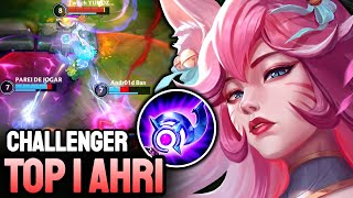 WILD RIFT AHRI  TOP 1 AHRI GAMEPLAY  CHALLENGER RANKED [upl. by Aisatsanna]