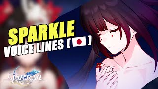 SPARKLE JAPANESE VOICE LINES  HONKAI STAR RAIL [upl. by Retsev51]